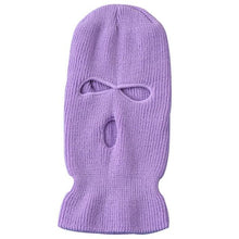 Load image into Gallery viewer, Army Tactical Mask 3 Hole Full Face Mask Ski Mask Winter Cap Balaclava Motorbike Motorcycle Helmet Full Helmet Neck Gaiter, Winter Balaclava Warm Knit Beanie for Outdoor Sports Outdoor Full Face Cover Thermal Ski Mask