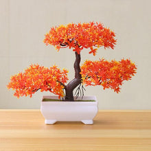 Load image into Gallery viewer, Artificial Bonsai Tree Fake Flower Potted Ornament For Home, Room, Garden, Bookshelves Decoration Desktop Display Artificial Flower Potted for Home Decor