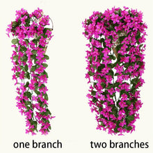 将图片加载到图库查看器,Artificial Flower Wisteria Basket Wall Hanging Flower Party Decoration Simulation For Valentine's Day Wedding Birthdays Hanging Basket Lifelike Garland for Home Wedding Garden/Yard String Floral Decoration