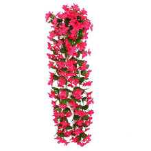 将图片加载到图库查看器,Artificial Flower Wisteria Basket Wall Hanging Flower Party Decoration Simulation For Valentine's Day Wedding Birthdays Hanging Basket Lifelike Garland for Home Wedding Garden/Yard String Floral Decoration