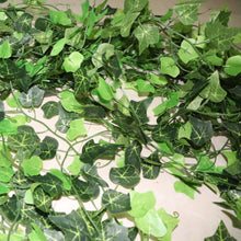 将图片加载到图库查看器,Artificial Ivy Leaf Garland Fake Leaves Hanging Vines For Home Decor Creeper Green Ivy Artificial Ivy Garland Greenery Hanging Plant Vine for Wedding Wall Party Room Astethic Stuff Decor 100pcs Leaf 1 piece 2.4M