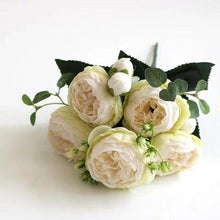 将图片加载到图库查看器,Artificial Roses Flowers Bundle Of Beautiful Silk Peony Bouquet For Home Wedding Party Scrapbook Decoration Accessories Artificial Rose Flowers Bouquet Silk Flowers Rose for Home Bridal Wedding Party Festival Decor