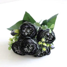 将图片加载到图库查看器,Artificial Roses Flowers Bundle Of Beautiful Silk Peony Bouquet For Home Wedding Party Scrapbook Decoration Accessories Artificial Rose Flowers Bouquet Silk Flowers Rose for Home Bridal Wedding Party Festival Decor