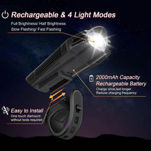 将图片加载到图库查看器,Ascher Ultra Bright USB Rechargeable Bike Light Set
