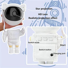 将图片加载到图库查看器,Astronaut Galaxy Starry Sky Projector with Timer Remote