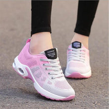 将图片加载到图库查看器,Athletic Sport Platform Sneakers Breathable Women Casual Fashion Height Increasing Shoes Air Cushion Soft Bottom Ultra Lightweight Running Workout Shoes Sports Design