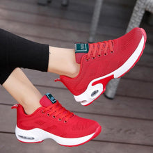 将图片加载到图库查看器,Athletic Sport Platform Sneakers Breathable Women Casual Fashion Height Increasing Shoes Air Cushion Soft Bottom Ultra Lightweight Running Workout Shoes Sports Design