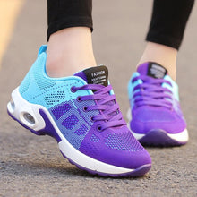 将图片加载到图库查看器,Athletic Sport Platform Sneakers Breathable Women Casual Fashion Height Increasing Shoes Air Cushion Soft Bottom Ultra Lightweight Running Workout Shoes Sports Design
