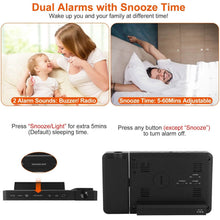Load image into Gallery viewer, Atomic Projection Alarm Clock