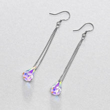 Load image into Gallery viewer, Aurora Borealis Crystal Drop Earrings Made with Swarovski Elements