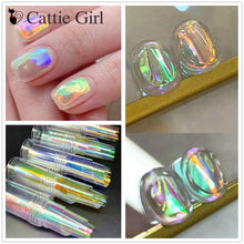 将图片加载到图库查看器,Aurora Nails Glass Foil Film Sticker Cellophane Paper Korean Nail Trend Design Ice Cube Manicure Accessories Heart Nail Art Stickers Glitter Decals Decoration Stickers Glitter Decals Love Nail Sequins Laser Heart Nail Supplies Sparkle Nail