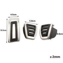 Load image into Gallery viewer, Auto Car Pedals Foot Fuel Brake Clutch Cover Nonslip Car Pedal Pads Auto Sports Gas Fuel Petrol Clutch Brake Pad Cover Foot Pedals Rest Plate Kit Pedal Covers Accessories Replacement Pedal Aluminum Alloy Pedals Set