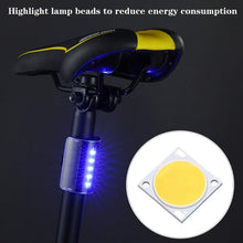 Load image into Gallery viewer, Auto-Sensing Bicycle Light Waterproof Bike Taillight LED USB Rechargable Safety Back Light Riding Warning Saddle Bike Rear Light Waterproof Bike Headlight Taillight LED Light Modes Bike Lights For Night Riding