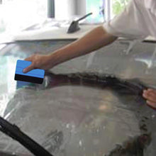 Load image into Gallery viewer, Auto Styling Vinyl Carbon Fiber Window Ice Remover Cleaning Wash Car Scraper With Felt Squeegee Tool Film Wrapping Accessories Vehicle Vinyl Wrap Window Tint Film Plastic Felt Edge Squeegee For Car Vinyl Scraper Decal Applicator