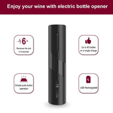 将图片加载到图库查看器,Automatic Electric Wine Bottle Corkscrew Opener