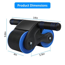 Load image into Gallery viewer, Automatic Rebound Anti-Slip AB Roller Wheel with Knee Pad Holder