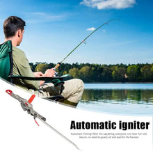Load image into Gallery viewer, Automatic Stainless Steel Fishing Double Spring Angle Pole Foldable Anti-Rust Steel Fishing Pole Holder Fishing Accessories