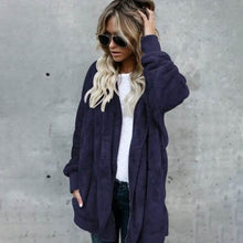 Load image into Gallery viewer, Autumn Winter Jacket Female Coat Causal Soft Hooded Pocket Fleece