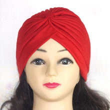 将图片加载到图库查看器,Autumn Winter Warm Headwear Soft Shine Silver Gold Lightweight Knot Twist Turban Headbands Cap Casual Streetwear Hats For Women