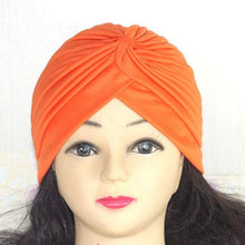 将图片加载到图库查看器,Autumn Winter Warm Headwear Soft Shine Silver Gold Lightweight Knot Twist Turban Headbands Cap Casual Streetwear Hats For Women