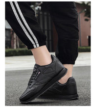 Load image into Gallery viewer, Autumn Womens Mens Sneakers Black Fashion Vulcanized Shoes Lace-up Casual Flats Light Couple Fashion Sneakers Breathable Casual Comfortable Lightweight Sneakers
