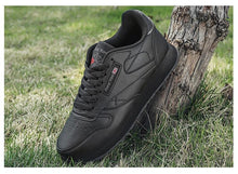 Load image into Gallery viewer, Autumn Womens Mens Sneakers Black Fashion Vulcanized Shoes Lace-up Casual Flats Light Couple Fashion Sneakers Breathable Casual Comfortable Lightweight Sneakers
