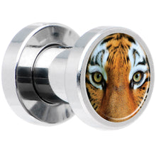 Load image into Gallery viewer, Full Color Tiger Eyes Steel Screw Fit Plug Set 4G