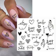 Load image into Gallery viewer, Avocado Fruit Transfer Nail Stickers Charms Winter Water Sticker For Nails Sliders Character Image Tattoo Decal Decoration Cute Summer Nail Art Stickers Summer Fruit Stickers on Nails Unicorn Banana Cherry Avocado Dog Strawberry Nail Art Decals