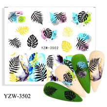 Load image into Gallery viewer, Avocado Fruit Transfer Nail Stickers Charms Winter Water Sticker For Nails Sliders Character Image Tattoo Decal Decoration Cute Summer Nail Art Stickers Summer Fruit Stickers on Nails Unicorn Banana Cherry Avocado Dog Strawberry Nail Art Decals