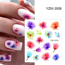 Load image into Gallery viewer, Avocado Fruit Transfer Nail Stickers Charms Winter Water Sticker For Nails Sliders Character Image Tattoo Decal Decoration Cute Summer Nail Art Stickers Summer Fruit Stickers on Nails Unicorn Banana Cherry Avocado Dog Strawberry Nail Art Decals
