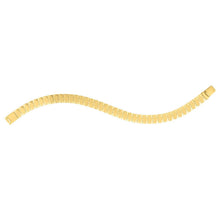 Load image into Gallery viewer, 14k Yellow Gold Diamond Shaped Tile Length Bracelet (7.10 mm)