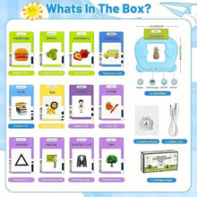Load image into Gallery viewer, Flash Card Learning Toy β 112 Cards, 224 Words | USB Rechargeable Reading Toy for Kids (Pink/Blue)