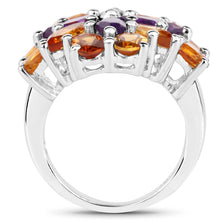 Load image into Gallery viewer, 7.96 Carat Genuine Amethyst & Madeira Citrine .925 Sterling Silver Ring
