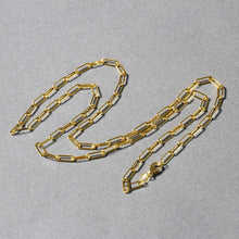 Load image into Gallery viewer, 14K Yellow Gold Paperclip Chain (2.5mm)