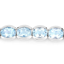 Load image into Gallery viewer, 44.00 Carat Genuine Blue Topaz .925 Sterling Silver Bracelet