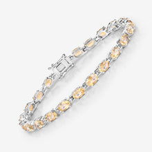 Load image into Gallery viewer, 9.03 Carat Genuine Citrine .925 Sterling Silver Bracelet