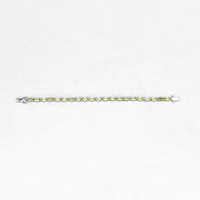 Load image into Gallery viewer, 8.61 Carat Genuine Peridot .925 Sterling Silver Bracelet