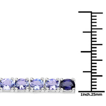 Load image into Gallery viewer, 12.04 Carat Genuine Multi Stone .925 Sterling Silver Bracelet
