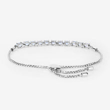 Load image into Gallery viewer, 2.20 Carat Genuine Aquamarine .925 Sterling Silver Bracelet