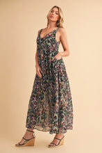 将图片加载到图库查看器,Printed V-Neck Frill Tiered Cami Comfortable Dress For Women – Playful, Feminine & Fun for Summer Days