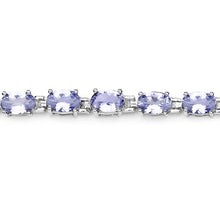 Load image into Gallery viewer, 9.68 Carat Genuine Tanzanite .925 Sterling Silver Bracelet