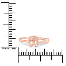 Load image into Gallery viewer, 0.70 Carat Genuine Morganite .925 Sterling Silver Ring