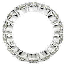 Load image into Gallery viewer, Round Cut Lab Grown Diamond Eternity Ring in 14k White Gold (6 cttw FG/VS2)
