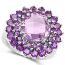Load image into Gallery viewer, 8.02 Carat Genuine Amethyst .925 Sterling Silver Ring