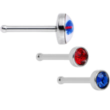 将图片加载到图库查看器,20G Licensed NFL Buffalo Bills Logo Nose Bone 3 Pack Set