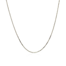 将图片加载到图库查看器,10k White Gold Adjustable Cable Chain 0.9mm