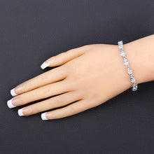 Load image into Gallery viewer, 7.60 Carat Genuine Blue Topaz .925 Sterling Silver Bracelet