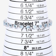 Load image into Gallery viewer, 11.62 Carat Genuine Blue Topaz and White Diamond .925 Sterling Silver Bracelet