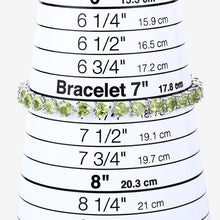 Load image into Gallery viewer, 13.64 Carat Genuine Peridot .925 Sterling Silver Bracelet