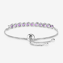 Load image into Gallery viewer, 2.64 Carat Genuine Amethyst .925 Sterling Silver Bracelet